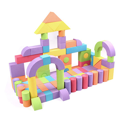 孩子宝贝XXX泡沫积木大号软体海绵拼插大块装儿童早教益智力玩具