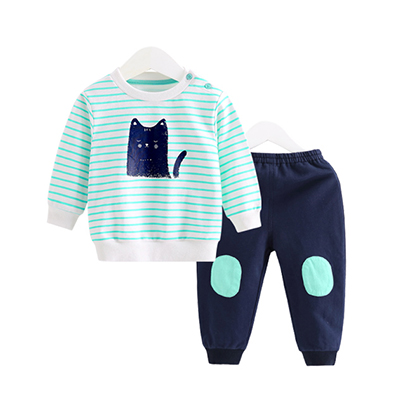 XXX2016新款秋装婴儿长袖套装卡通男女宝宝外出套装秋季衣服