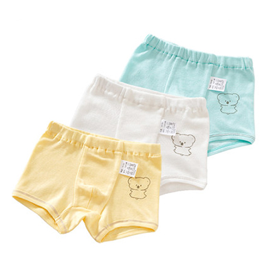 XXXA类婴儿内裤1-3岁纯棉儿童三角内裤夏季男女宝宝平角裤3条