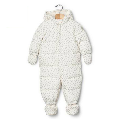 XXX女婴儿新款羽绒服一件式连体衣加厚防风哈衣女宝