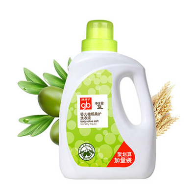 XXX婴儿洗衣液3L橄榄新生儿宝宝专用儿童洗衣液婴幼儿6斤装