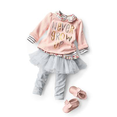 女婴儿新生儿个性印花长袖卫衣纯棉秋装女宝宝上衣